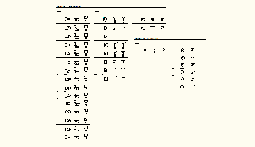 Sanitary blocks detail elevation layout file