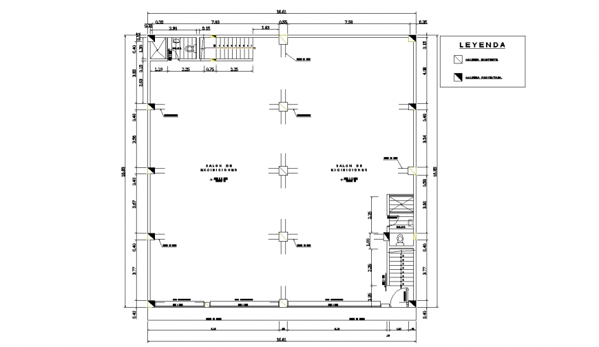 Sanitary facilities plan and installation details of college building dwg file