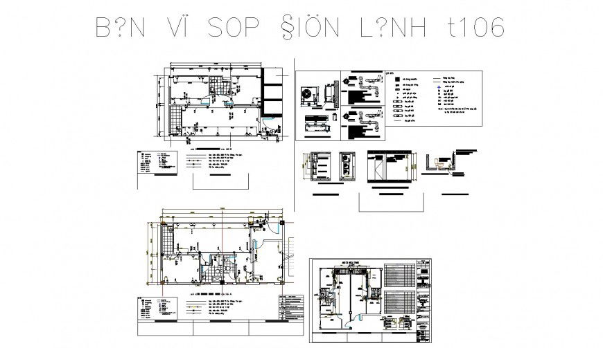 House Floor Plumbing and Sanitary System CAD Drawing