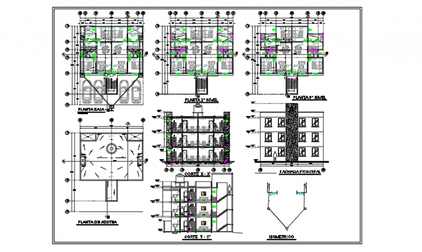 Sanitary installation design of duplex house design drawing
