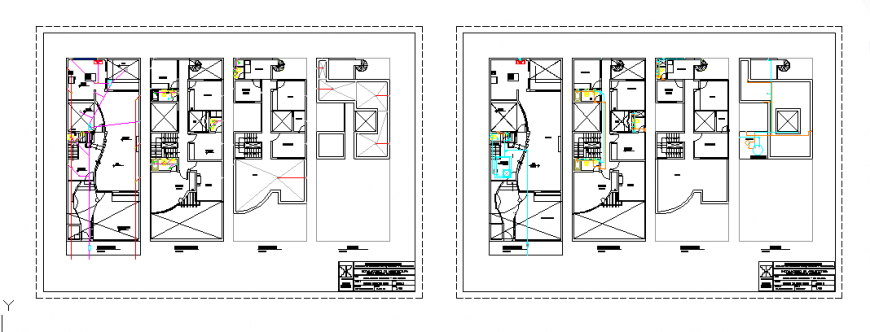 Sanitary installation detail design of house design drawing