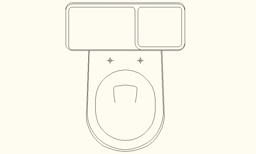 Sanitary modern toilet detail elevation and plan layout file