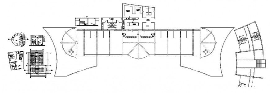 Sanitary plan and installation drawing details of all floors of hotel dwg file