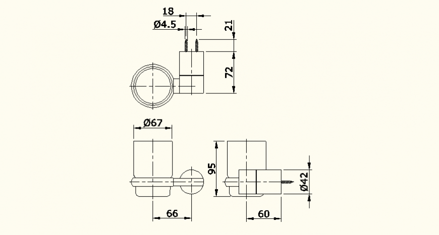 Sanitary system detail dwg file