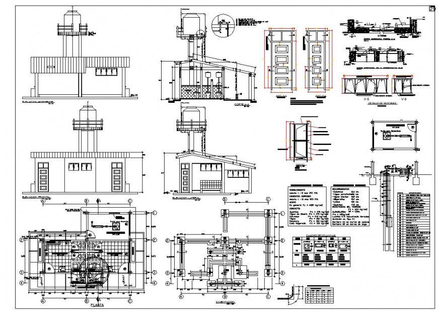 Sanitary toilet and plumbing system plan and section 2d view layout autocad file