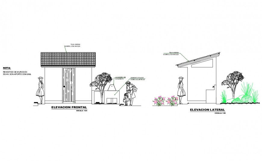 Sanitary toilet detail elevation 2d view layout file in autocad format
