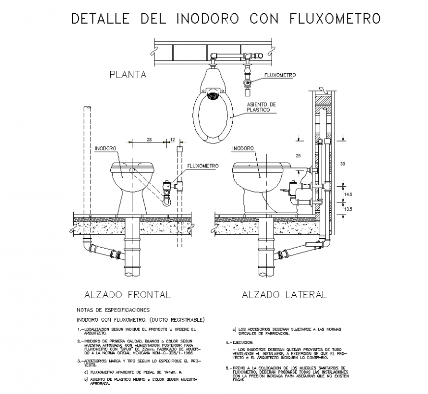 Sanitary toilet elevation 2d view layout file in autocad format