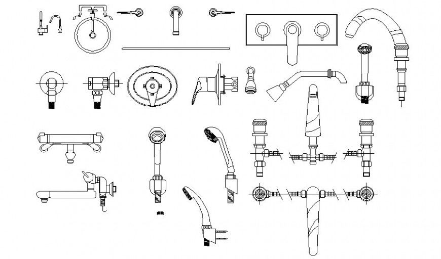 Sanitary units drawings details in autocad software