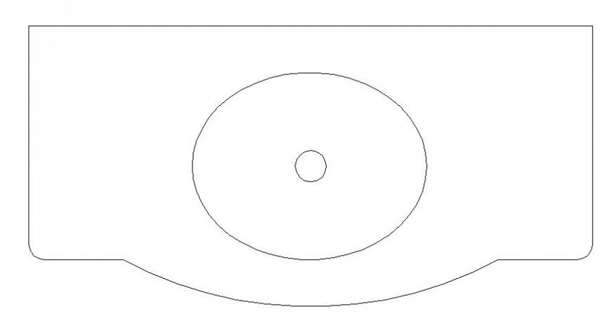Sanitary units drawings of washbasin 2d view elevation autocad file