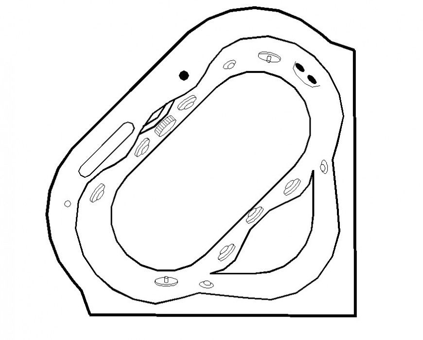 Sanitary wash-basin detail CAD block layout file autocad format