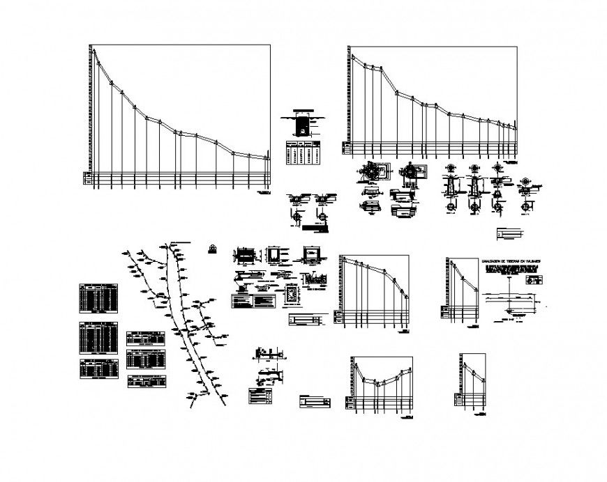 Sanitary water drainage sewer network cad plumbing details dwg file