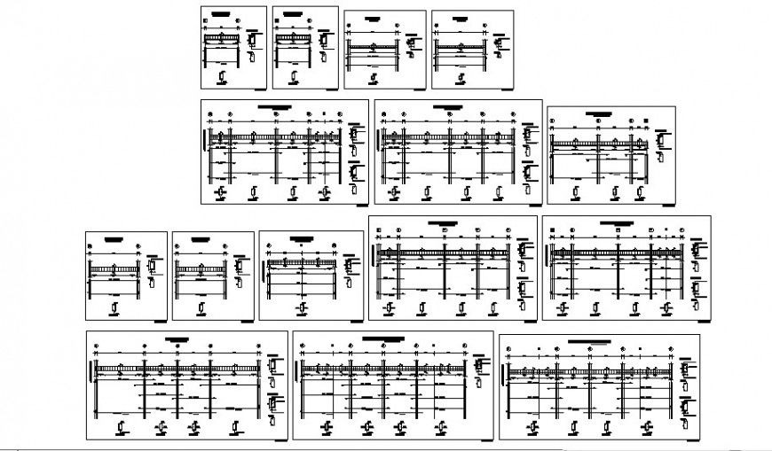 Schedule of beam reinforcement cad drawing details dwg file