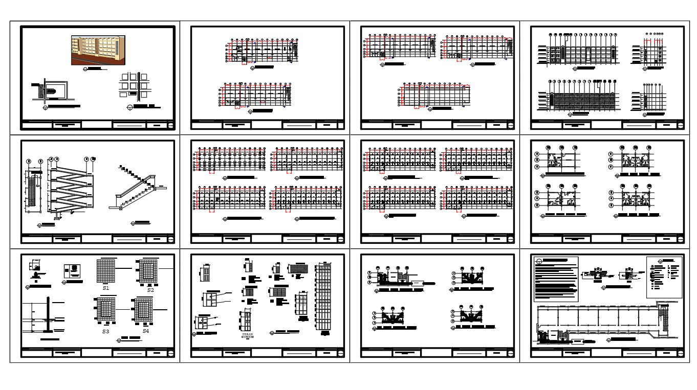 school project layout plan Drawing dwg file