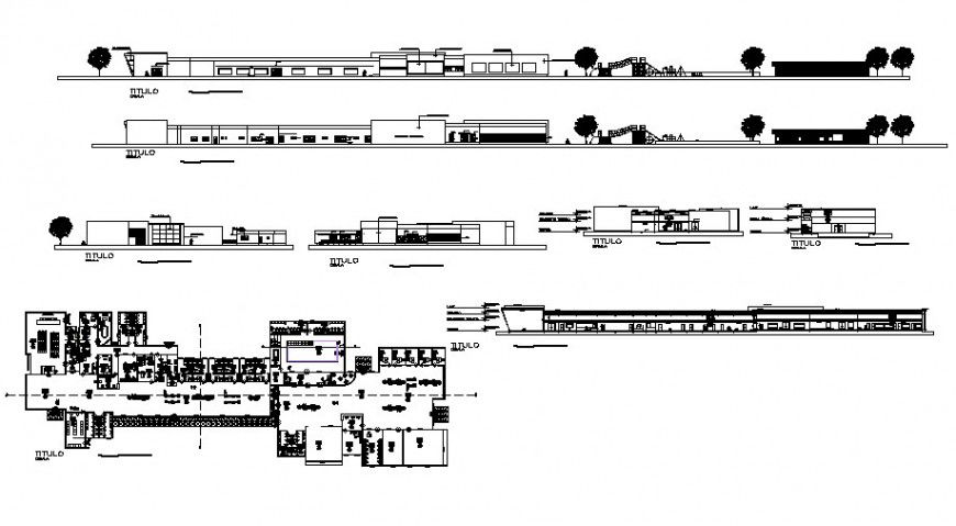 School architectural detail drawing in AutoCAD file.