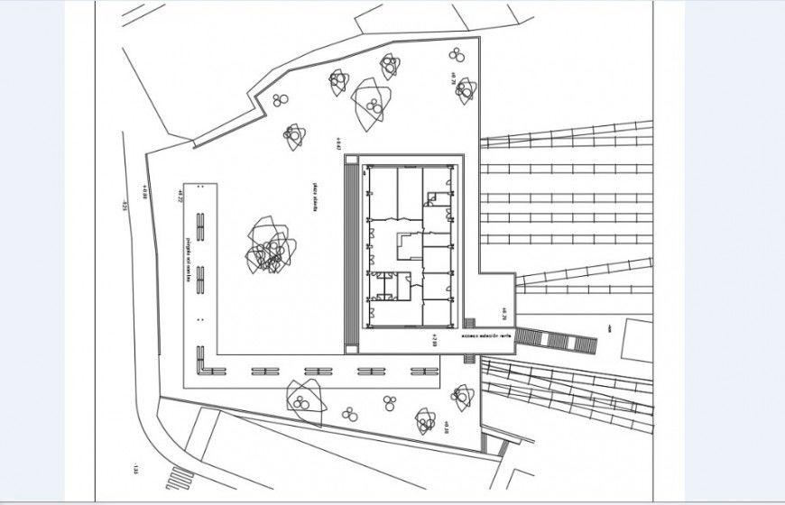 School building distribution and structure drawing details dwg file