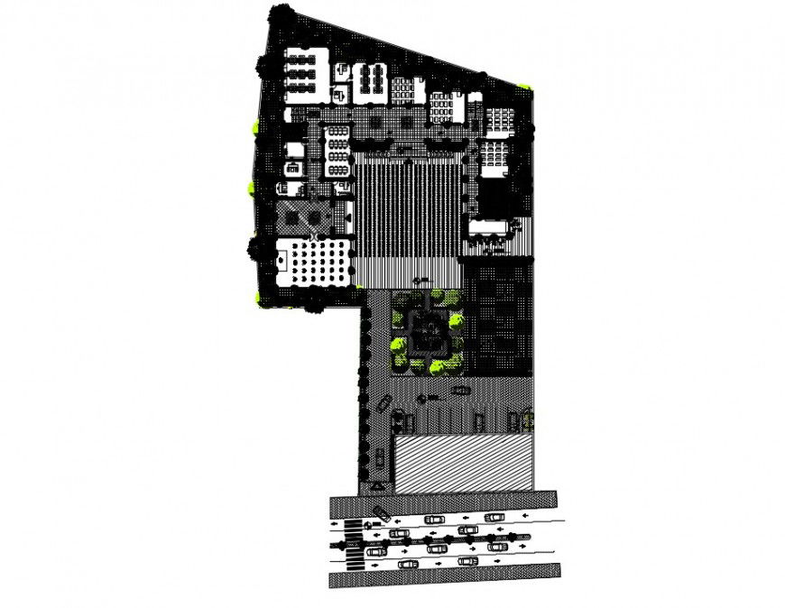 School building drawings detail 2d view layout floor plan dwg file