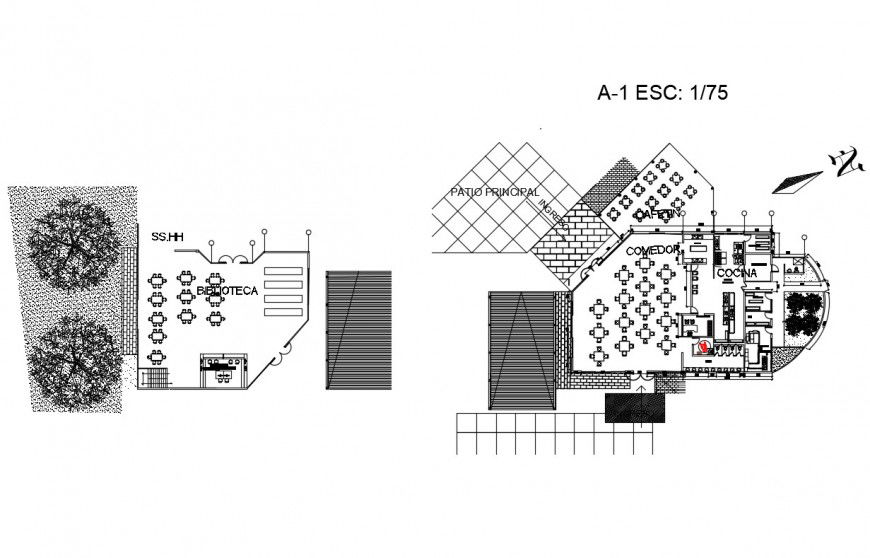 School building floor plan and structure cad drawing details dwg file