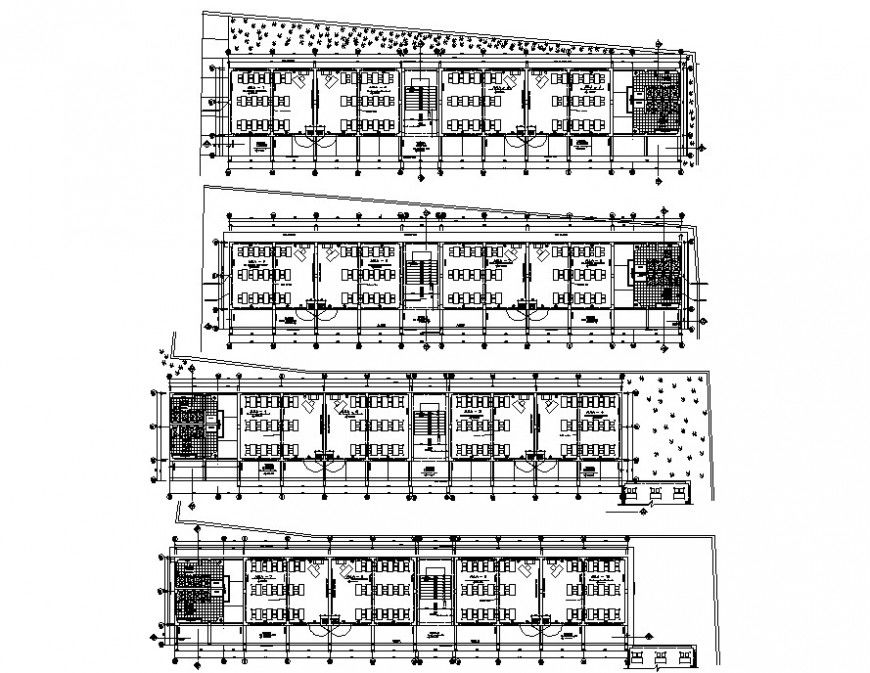 school class room layout plan cad file
