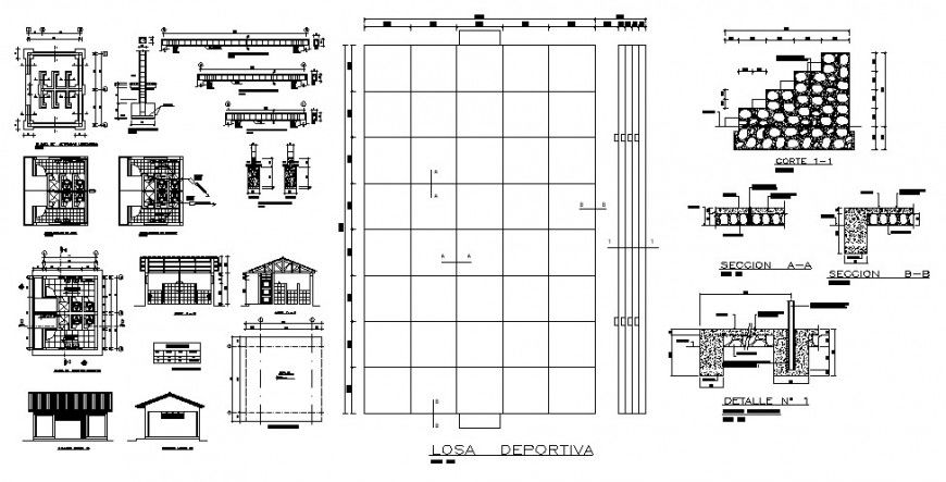 School classroom several construction cad drawing details dwg file