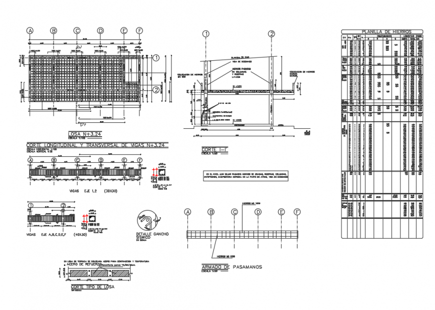 School classrooms construction structure details with foundation dwg file