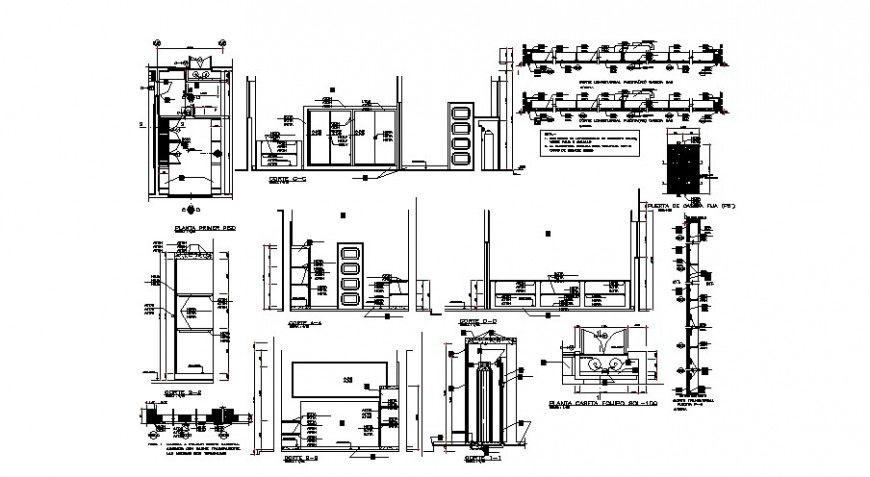 School doors elevation and installation cad drawing details dwg file