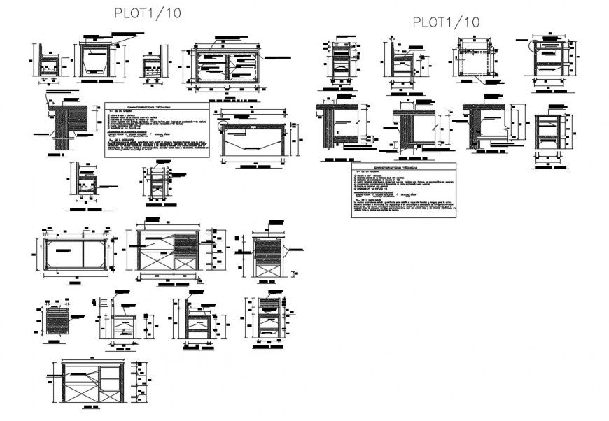 School Furniture and Car Pantry CAD Layout in DWG file