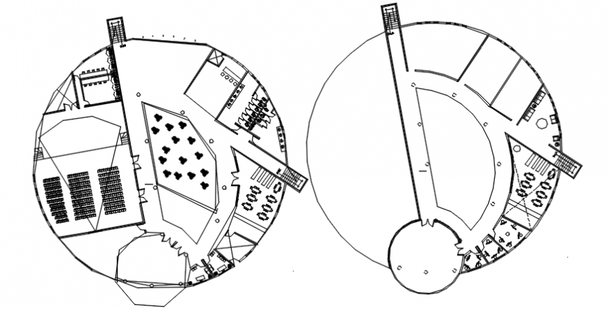 School of arts plan in AutoCAD file