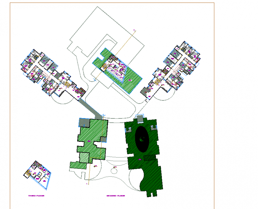 Second-floor hospital plan layout file