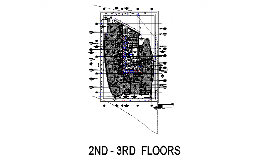 Second and third floor typical tower plan detail layout file