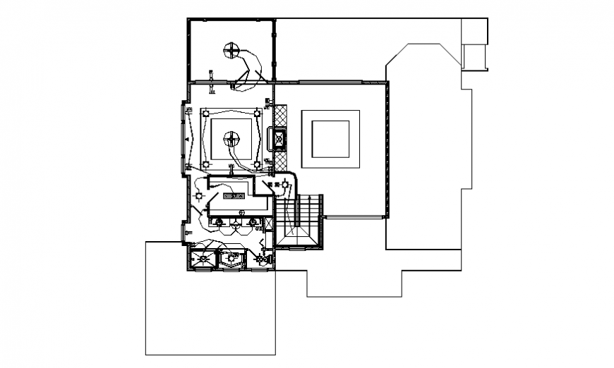Second electrical floor home plan layout file