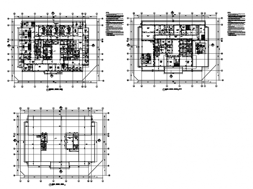 Second floor and doctor pent house plan of hospital cad drawing details dwg file