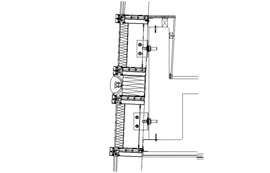 Section autocad software file of Structural blocks drawings