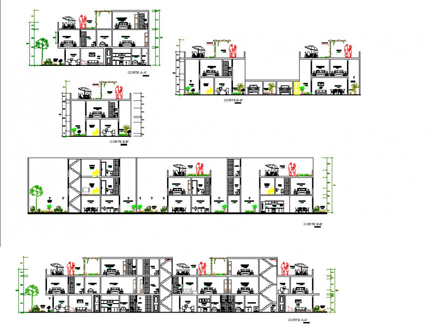 Section condominium plan autocad file