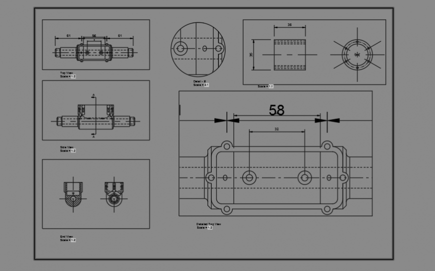section detail design drawing of Closet design drawing