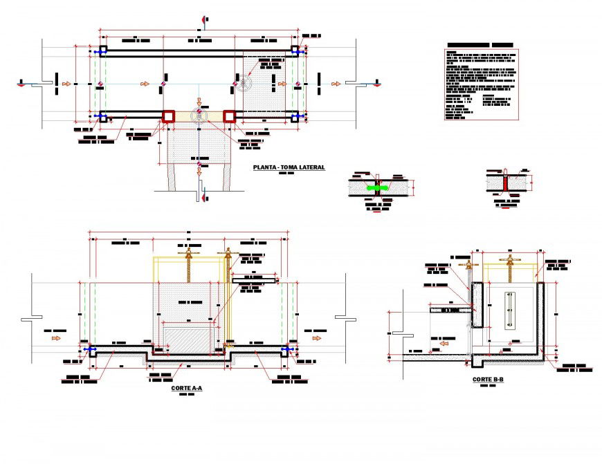 Section of Channel computer plan dwg file