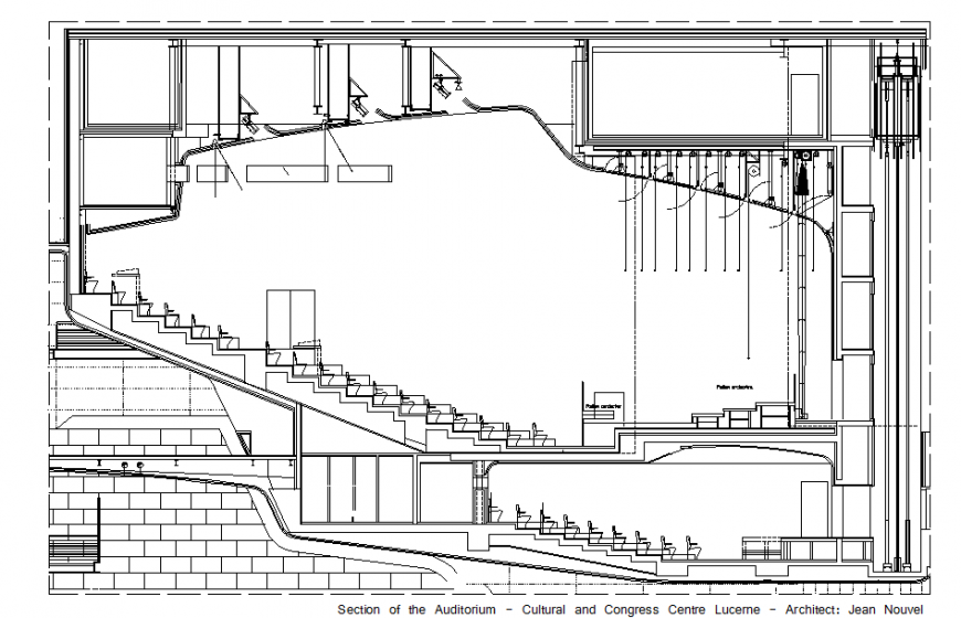 Section of the Auditorium Cultural and Congress Centre