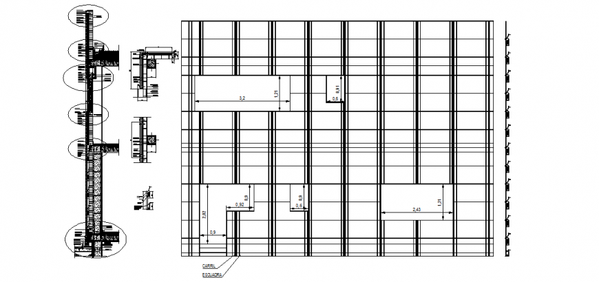Section plan & detailing with dwg file.