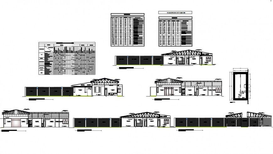 Section workshop planning detail dwg file