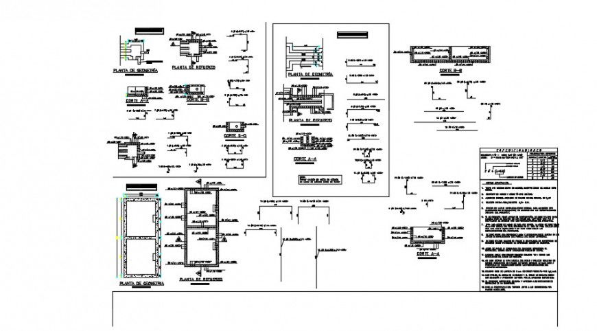 Sectional detail and construction detail dwg file