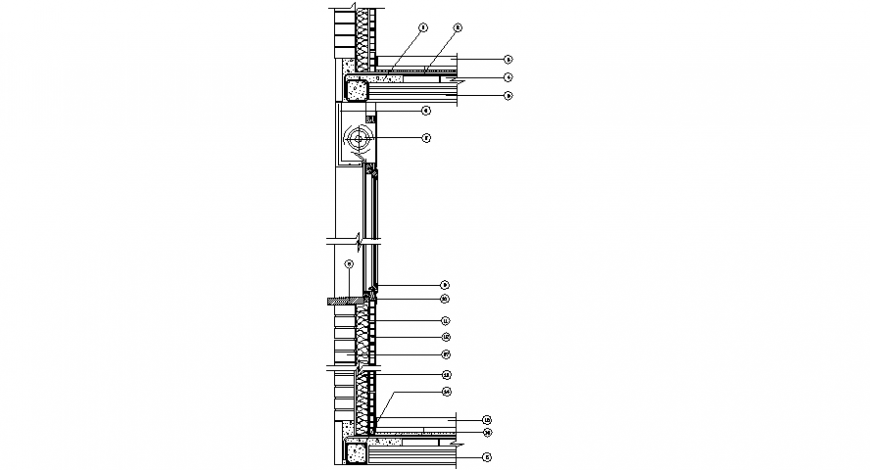sectional detail model of foundation