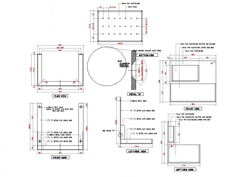 Sectional Furniture Detail Drawing in AutoCAD CAD File