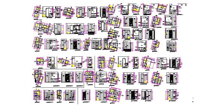 Sectional detail of sanitary toilet detail 2d view layout file in autocad format