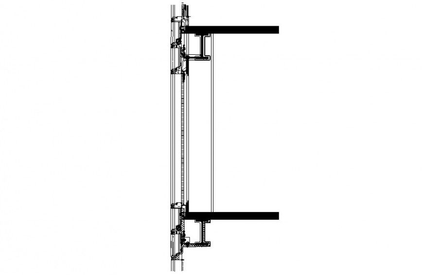 Sectional details of construction units blocks 2d view autocad file