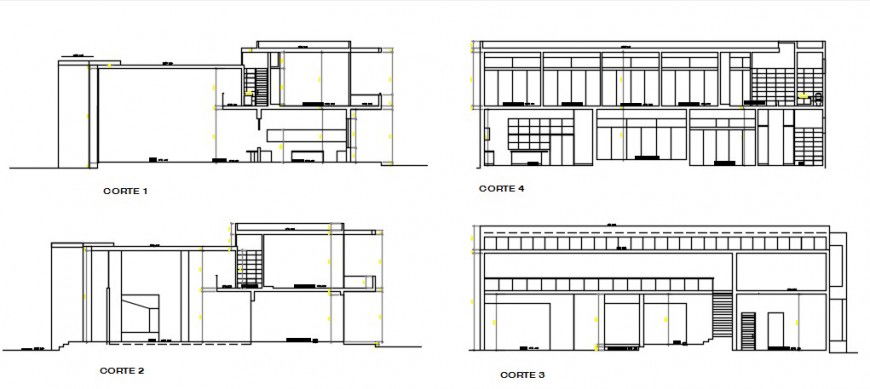 Sectional drawings detail of apartment autocad file
