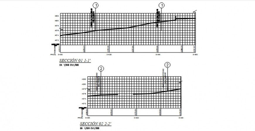 Sectional drawings detail of structural blocks dwg file