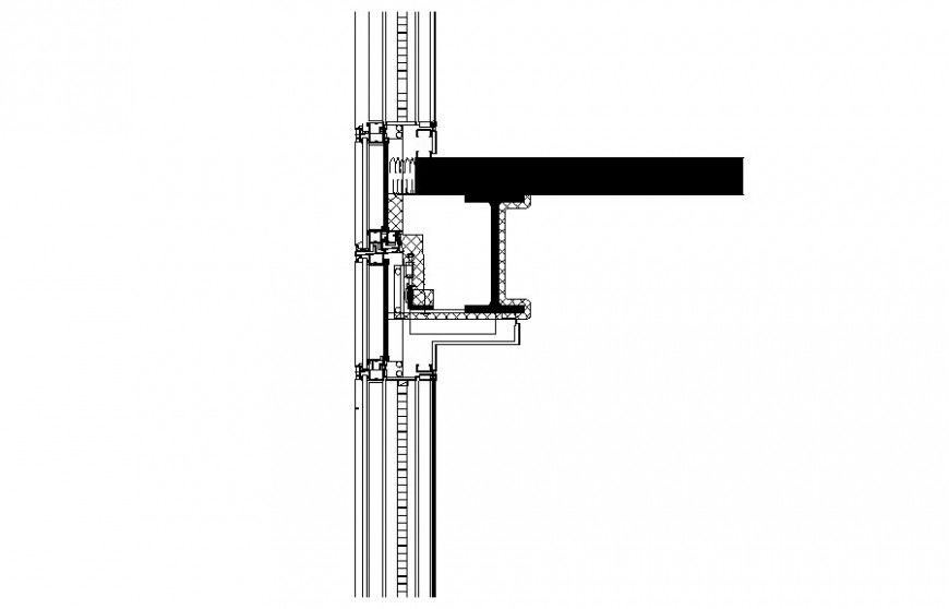 Sectional drawings details of construction block 2d view autocad software file