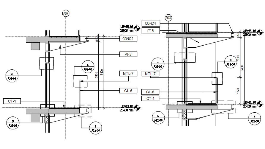 sectional detail facade system of the side door is given in this AutoCAD DWG 2D Drawing File. Download the AutoCAD DWG file now.