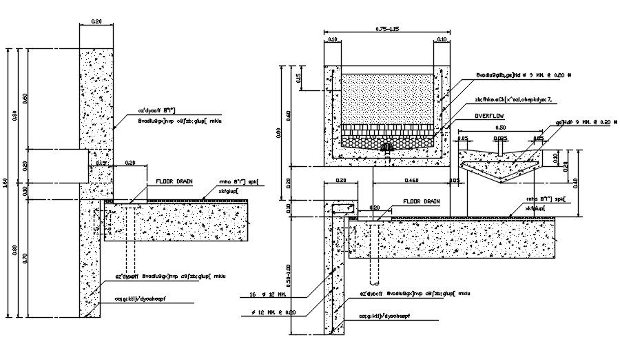 section details of the Concrete plant pot garden are given in this AutoCAD 2D DWG file. Download the AutoCAD 2D DWG file.