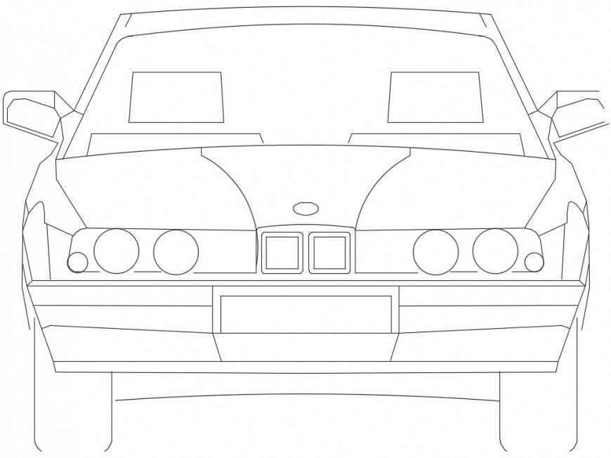 Sedan model front view car models file