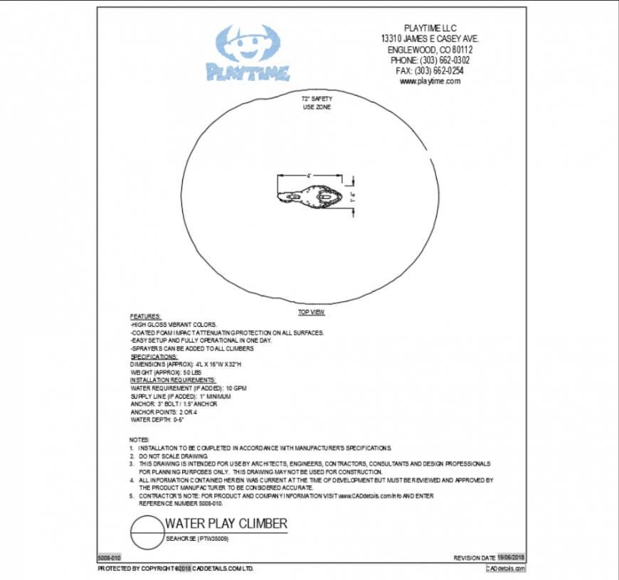 See horse water climber equipment cad block design dwg file